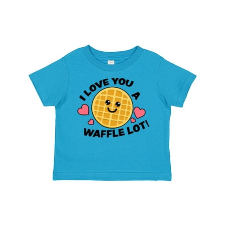 

Inktastic I Love You a Waffle Lot with Cute Happy Waffle Gift Toddler Boy or Toddler Girl T-Shirt