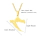 thumbnail image 5 of Collar de Acero inoxidable Minnieouse con colgante de mapa de Croacia Oro, 5 of 6