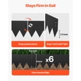 thumbnail image 3 of KFFKFF Galvanized Steel Landscape Edging, 6-Pack 40 x 6 Inch Metal Edging for Landscaping with Mounting Clips, Flexible Metal Garden Border for Flower Beds and Pathways, Black, 3 of 9