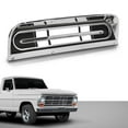 thumbnail image 2 of CROSSDESIGN Dash Bezel  Chrome Silver & Black Fit for 1967-1972 Ford F100 F350 Truck, 2 of 9