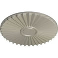 thumbnail image 3 of Ekena Millwork 19 3/4"OD x 1 3/8"P Shakuras Ceiling Medallion (For Canopies up to 5"), Hand-Painted Pearl White, 3 of 5