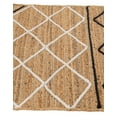 thumbnail image 4 of Indian Handmade Braided Natural Pure Jute with Black & white Design Area Rugs Size 4 x 9 Feet ( 120 cm x 270 cm ), 4 of 5