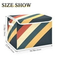 thumbnail image 5 of Yayeee Collapsible Cube Storage Bin with Lid Fabric Closet Decorative Basket with Handles, Beige Stripes, 5 of 7