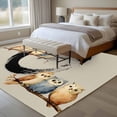 thumbnail image 4 of Large Area Rugs for Living Room Bedroom, Japanese Style 8'x10' Rug Washable Carpet Runner Indoor Outdoor, Grey Farmhouse Owl Birds Branches Non Slip Floor Mats Rug for Kitchen, Patio, 4 of 8