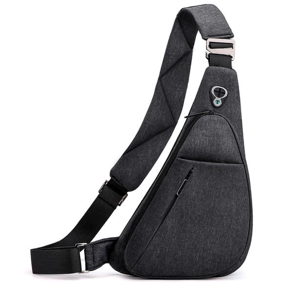 Bandolera LKEX antirrobo ligera casual gris oscuro