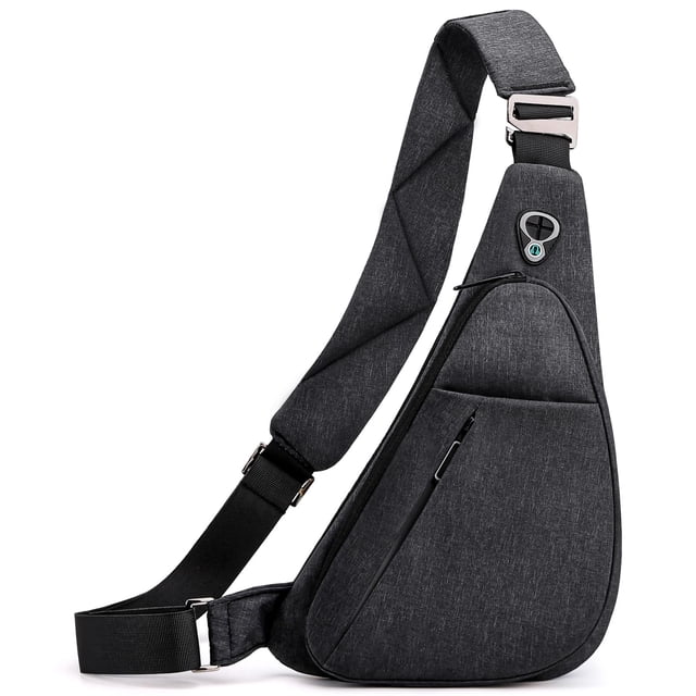 Bandolera LKEX antirrobo ligera casual gris oscuro