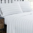 thumbnail image 6 of Truly Soft Bryce Stripe Flannel White and Grey Cotton 4-Piece King Sheet Set, stripes themed, for Men and Women, OEKO-TEX Certified Confidence, 6 of 10