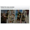 thumbnail image 6 of SSLR Mens Hawaiian Shirt Beach Shirts Tropical Shirts Short Sleeve Casual Button Down Shirts, 6 of 6