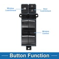 thumbnail image 3 of Interruptor de ventana eléctrica único para el lado del conductor delantero izquierdo para Toyota Highlander 2018 Negro, 3 of 7
