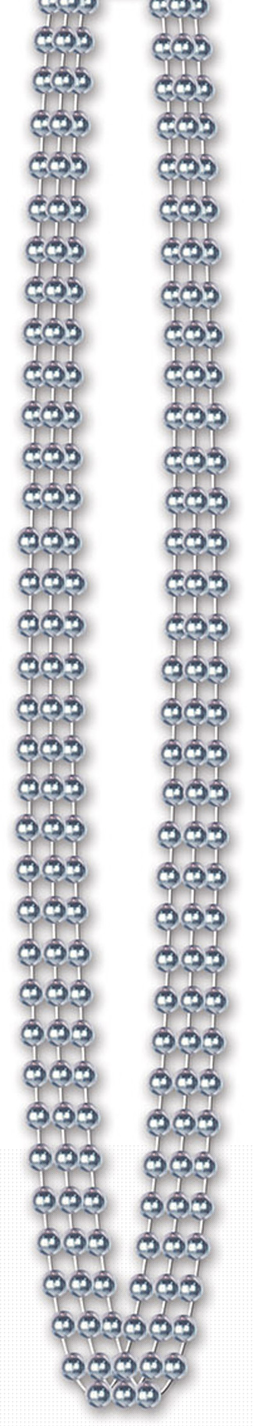 thumbnail image 2 of Tropical Fern Leaf 420 Large Round Bead Beaded Party Necklace Costume Accessory, 2 of 2