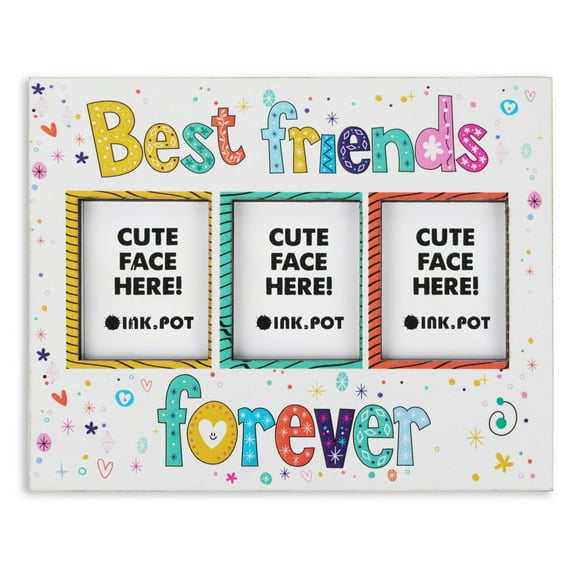 InkdotpotBest Friends ForeverPhotoMagnetFrame-MagneticPhotoFramesFor Refrigerator Magnets- MiniPhotoFrames- Cute Gift For Friends- BFF | 8 x 10 cm