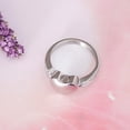 thumbnail image 4 of Anillo de de corazón con incrustaciones de cristal, recuerdo , joyería, anillo de Rembrance Yuyangstore Joyas de cremación para cenizas, 4 of 8