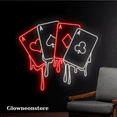 thumbnail image 3 of Glowneon Gambler Poker Neon Sign, Gambler Casino Wall Decoration, 3 of 4