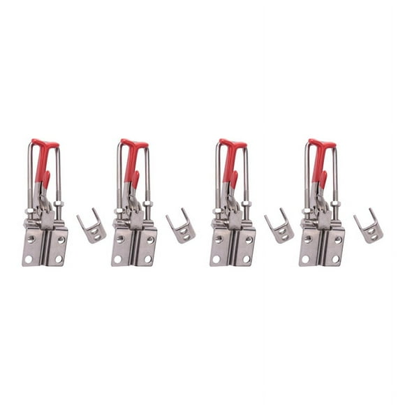 4-Pack 2000Lbs Capacity Heavy Duty Adjustable Latch U Bolt Self-Lock Toggle Clamp