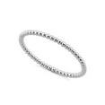 thumbnail image 1 of Bague Femme Empilable en Argent Sterling 925 Plaqué Platine avec Perles, 1 of 2