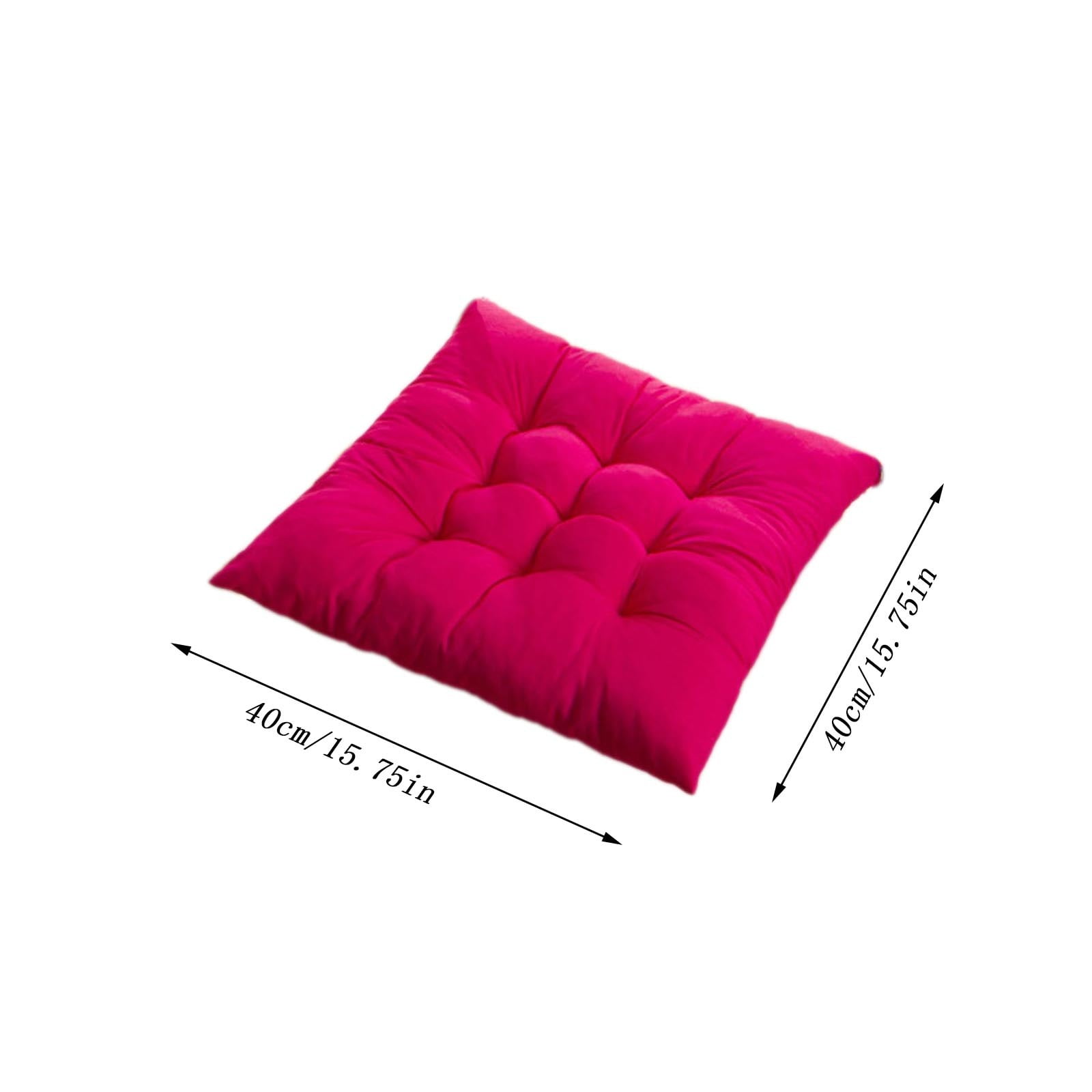 FAMTKT Indoor/Outdoor Chair Cushions Seat Cushions with Ties Patio Chair Pads Garden Home Kitchen Office Chair Seat Cushion Pads