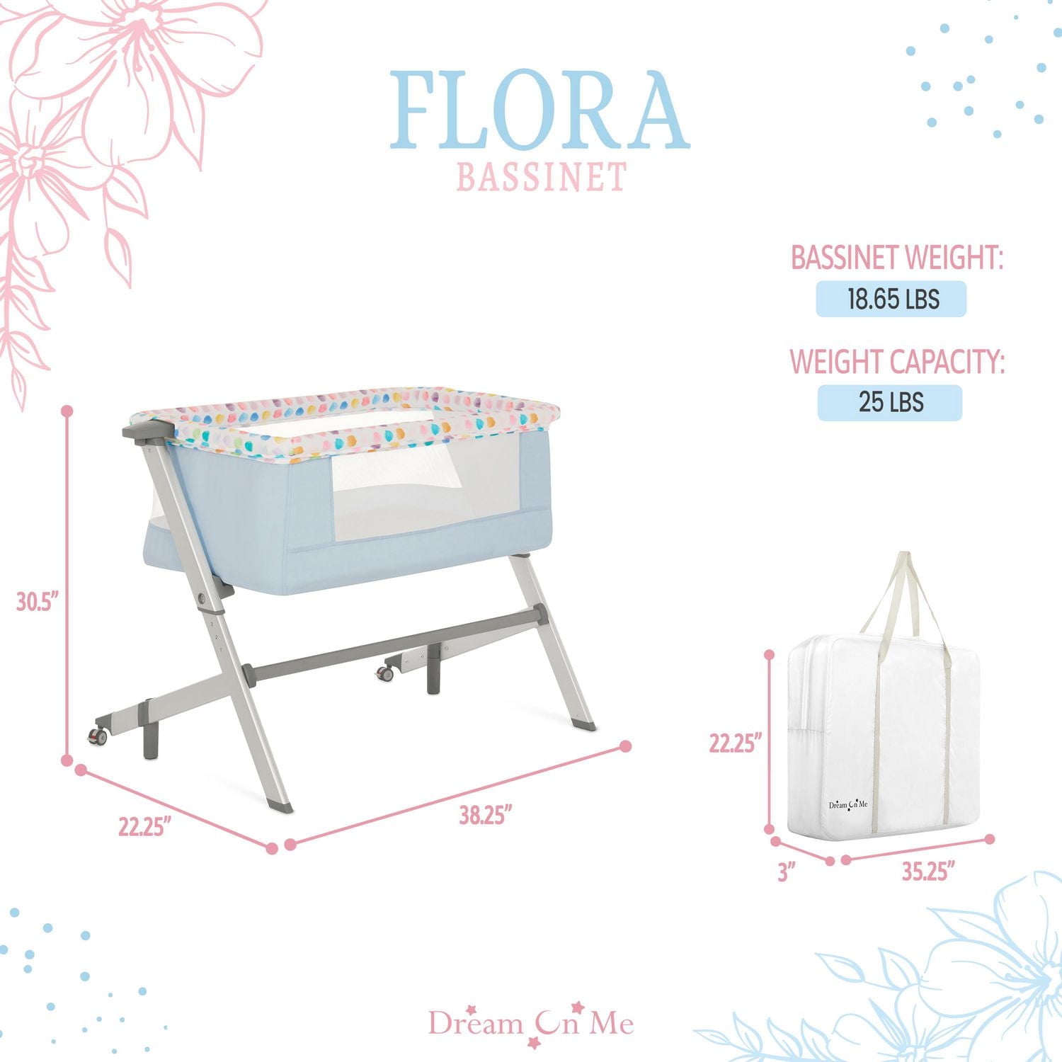 Dream On Me Flora Bassinet