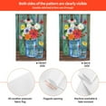 thumbnail image 2 of Floral Garden Flag 12x18 Double Sided, Burlap Small Vertical Vase Flower Garden Yard Flags for Outside Outdoor House Decoration, 2 of 6