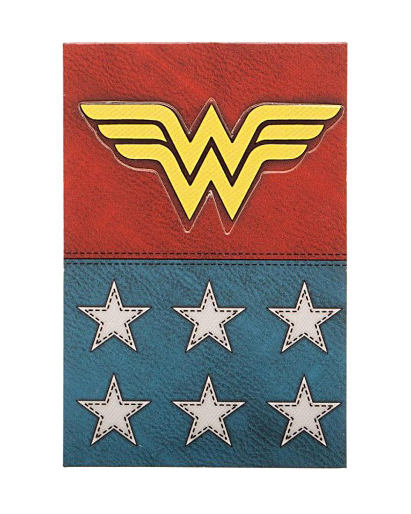 DC Comics Wonder Woman Suit Up Lanyard With Sticker ID Badge Holder & Charm 