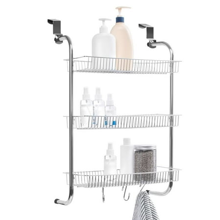 Metal Over the Door Organizer Hanging Storage for Bathroom, Pantry Door ...