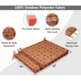 thumbnail image 3 of Vargottam Printed Indoor/Outdoor Chair Pads Non Slip Dining Chair CushionSquareShapedDining Chair Pad With String Ties Machine Washable & Home Decor Cushion- Set Of 2-Orange, 3 of 8