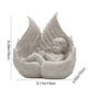 thumbnail image 3 of Ornamento de Resina para Escritorio Blanco 13x10x16cm – Escultura Decorativa 3D para Dormitorio, Sala de Estar, Estudio, Decoración para el Hogar Impermeable y Fácil de Limpiar, 3 of 6