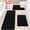 Black, variant on HAKUNA Upgrade Extra Large Gold Bathroom Rug Set 3 Pieces Ultra Soft, Thick Absorbent Bath Mats, Non Slip Chenille Toilet Mat for Bathroom, Bedroom, Kitchen, Yellow
