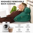 thumbnail image 5 of Eurhowing Adjustable Bed Wedge Pillow, Memory Foam Triangular Headboard Pillow with Neck Roll Pillow, Back Support Rest Pillow for Reading & Sleeping, Green, 5 of 11