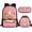 Hamster Pink, variant on Jeiento Axolotl Backpack for Girls Kids Book Bag with Lunch Box and Pencil Pouch 3PCS Set Bookbag with Compartments for School Flower 17 inch Large School Bag, Purple