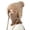 1-Khaki1792, variant on XIAOCHA Women's Fleece‑Trim Ear‑Flap Beanie Solid Outdoor Snow Neck Gaiter Fall Winter Neckwear,Beige