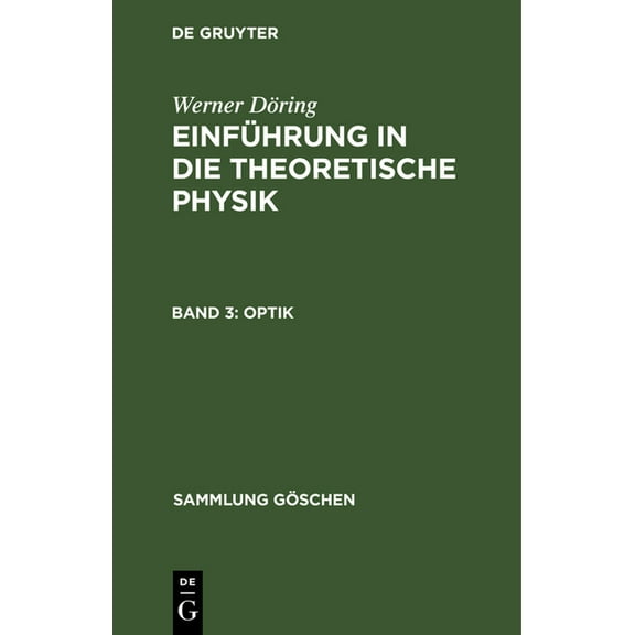 Sammlung GÃ¶schen Optik, Book 78, (Hardcover)
