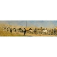 thumbnail image 3 of Vasily Vereshchagin 18x8 Black Modern Framed Museum Art Print Titled - Transportation of the Wounded, 3 of 5