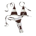 thumbnail image 2 of Thong Bikini Swimsuit for Women Brazilian Bottom Triangle Bikinis Top Bathing Suit, 2 of 4