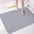 thumbnail image 4 of Alfombrilla de ducha extra grande de 47 x 32 pulgadas con ventosas, alfombrilla gruesa antideslizante para piscina, baño grande con orificios de drenaje, alfombrilla para el suelo de la ducha, al, 4 of 5