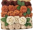 thumbnail image 2 of Opvise Artificial Flowers with Flexible Wire Stems for DIY Wedding Bouquets, Centerpieces, Home Decor - Realistic PE Foam Roses, 25cm Stems, Vibrant Colors & Green Leaves, 2 of 8