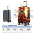 thumbnail image 5 of Picia Maple Leaf Meditating Fox Luggage Protector Cover Thicken Suitcase Protector Cover Fit 18-32 Inch Luggage-Large, 5 of 9
