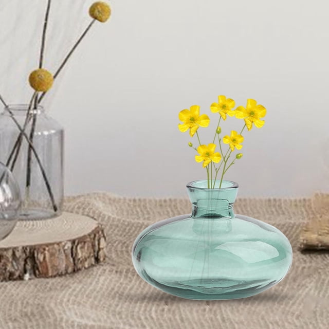 Florero moderno Terrario Arreglo floral Adorno Maceta de propagación Maceta transparente para festival de interior Sala de estar Estante de 6cm Soledad Jardinera de jarrones