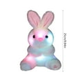thumbnail image 2 of Gqtwoy Cute Glowing Rabbit Plushie, Soft Toy for Kids Sleep Comfort, Built-in LED Light for Nighttime, Perfect Birthday or Holiday Gift, Soft Velvet Material, Powered by 2 AA Batteries, 2 of 6