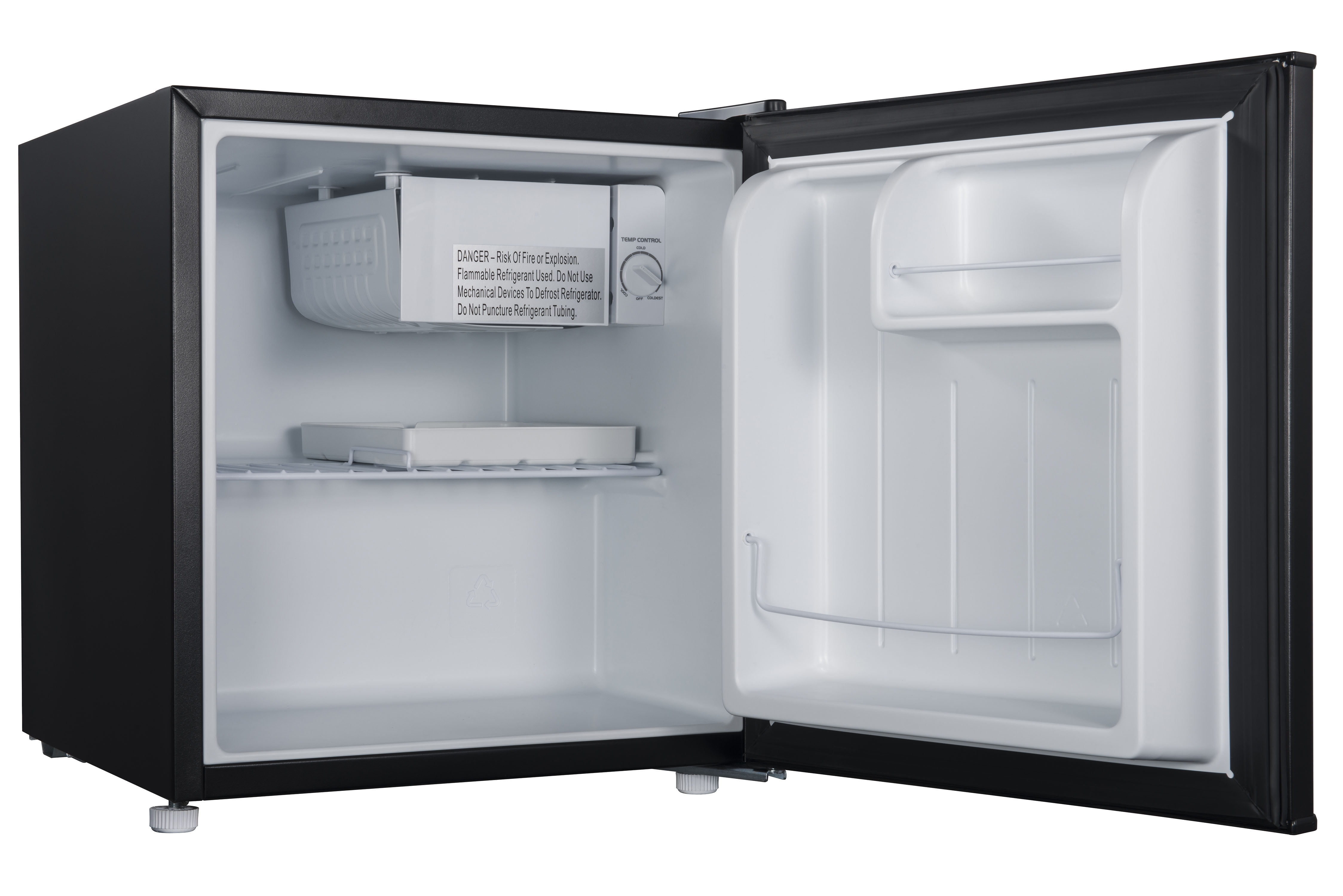 Mainstays 0.7 Cu ft Compact Countertop Microwave and Galanz 1.7 Cu ft One  Door Mini Fridge Bundle 