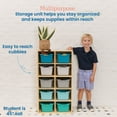 thumbnail image 3 of ECR4Kids Streamline 10 Cubby Tray Cabinet and 10 Scoop Front Bins, 5x2, Kids Furniture, 3 of 9