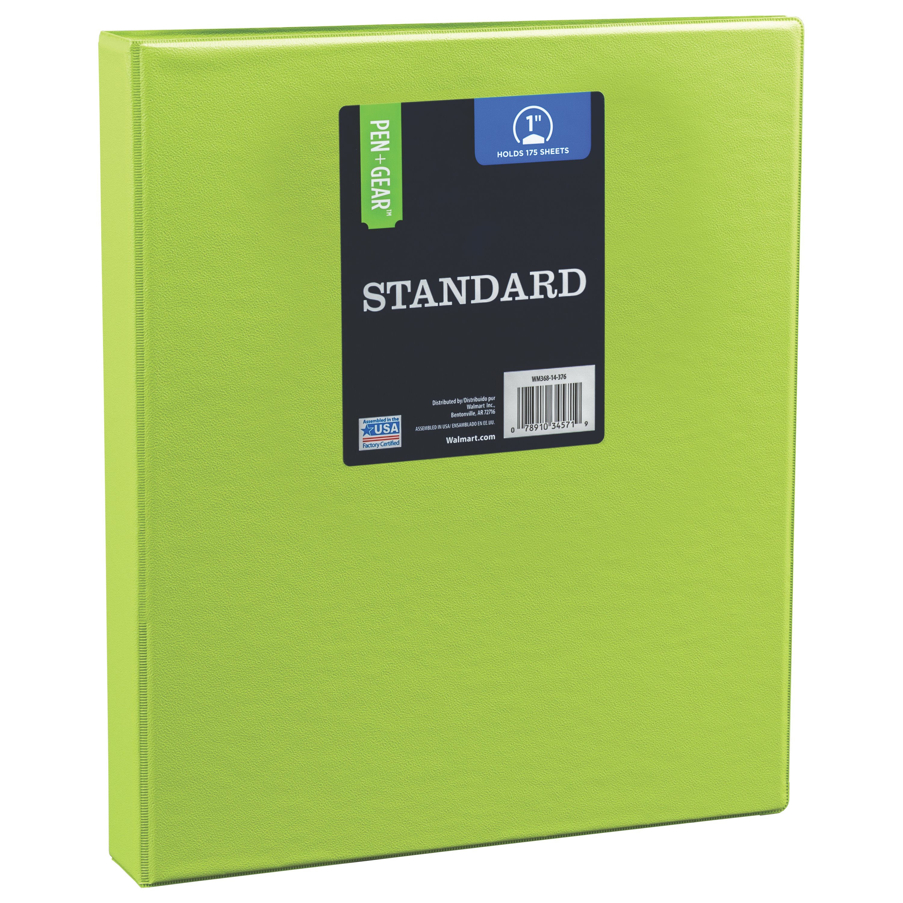 Pen + Gear 368 Basic Round Ring Binder, 1", Green (WM36814376