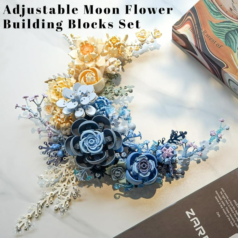 Honchoes Moon Flower Building Set Botanical Collection for Adults Honchoes Moon Flower Building Set Botanical Collection for Adults