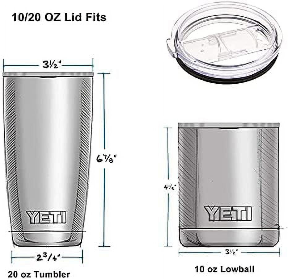 4 Pack 20 Oz Tumbler Replacement Lid,spill Proof,tumbler Lids For Yeti, rambler,ozark Trail, Straw F (tangling)