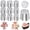 Style 3, variant on Grusce 10PCS Flower Russian Piping Tip Set, Extra Large Stainless Steel Layered Rose Icing Tip, Cake Decorating Flower Bouquet for Cake Dessert Cookie