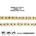thumbnail image 2 of Sprocket Chain Set Yamaha YZ250F Honda CRF450R 17/38 Tooth 525 X-Ring Front Rear MK1013222, 2 of 9