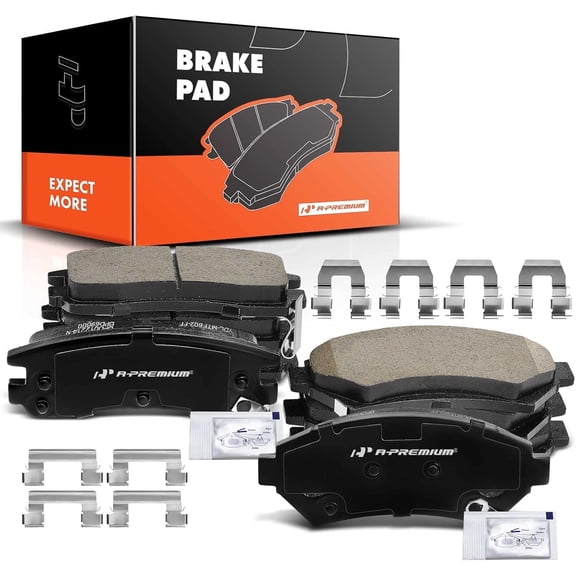 A-Premium Front and Rear Ceramic Disc Brake Pads Set Compatible with Select Chevy Cadillac Buick Oldsmobile and Pontiac Models - Eldorado Seville Impala Monte Carlo Venture Century LeSabre