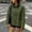 Army Green, variant on Otntypg Women Barn Jackets 2025 Fall Trendy Contrast Collar Jacket Coat Casual Oversized Zip-Up Long Sleeve Outerwear with Pockets Black M