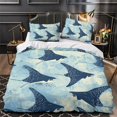 thumbnail image 3 of Home Bedding Set Fish Shell Comforter Cover Set Teen Adult Creative Seafloor Bedspreads,California King (98"x104"), 3 of 5
