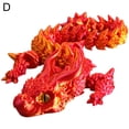 thumbnail image 1 of 3D Printed Dragon Toy, PLA Material, 12.09 x 2.34 x 1.56 Inches, Assorted Colors, 1 of 1