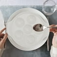 thumbnail image 3 of 2Pcs Baking Pan Conch Baking Dish Snail Dish Practical Barbecue Pan (White), 3 of 8